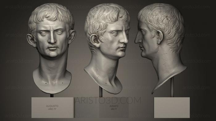 Busts and heads antique and historical (BUSTA_0230) 3D model for CNC machine